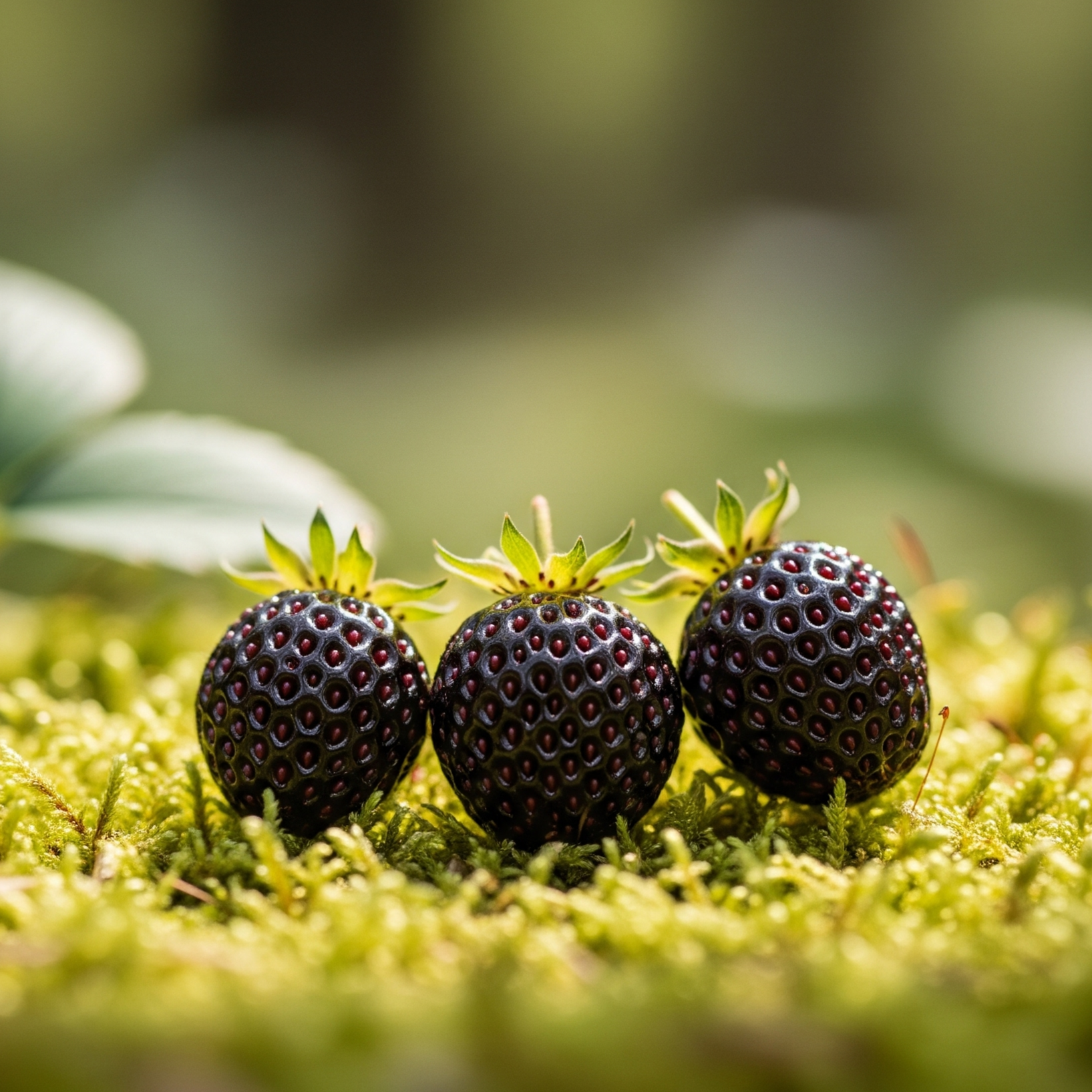 black seed strawberry 10 seeds of BLACK STRAWBERRY - black strawberry - high quality selected  seeds