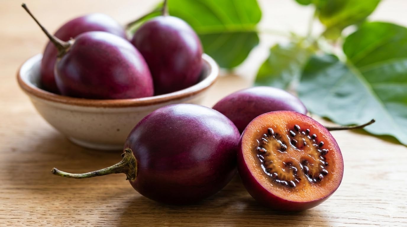 10 Semi di Tamarillo viola – Semi Freschi, Alta Germinabilità, No-GMO