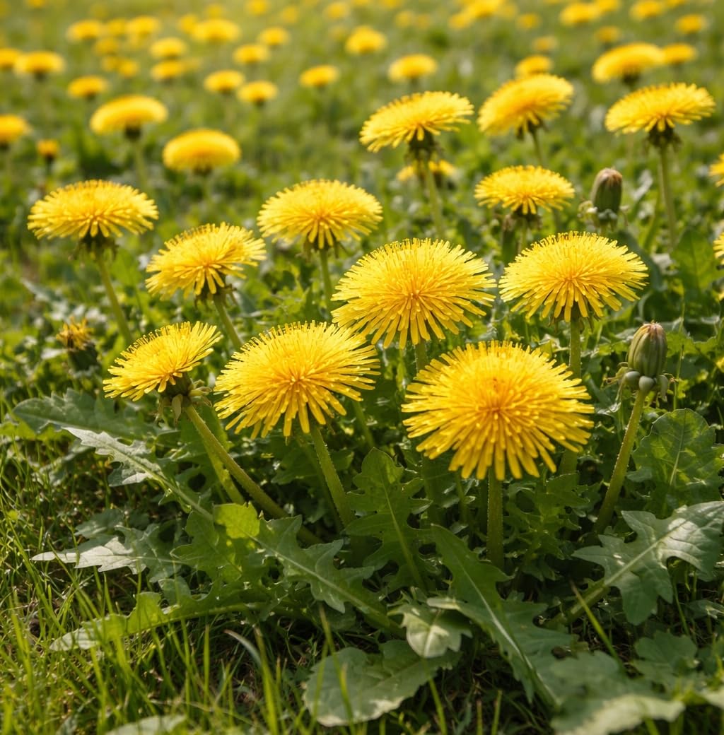 Tarassaco - 1000 Semi, Officinale, Mellifera, Prati, Facile da Coltivare, Alta Germinabilità, Non-GMO