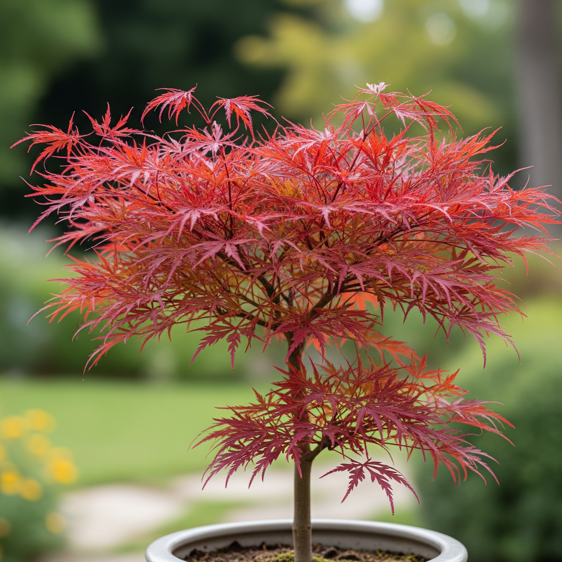 Acero Dissectum – 10 Semi – Foglie Finemente Incise, Raro, Alta Qualità, Non-GMO, Ideale per Giardini Zen e Rocciosi, Colori Autunnali Intensi
