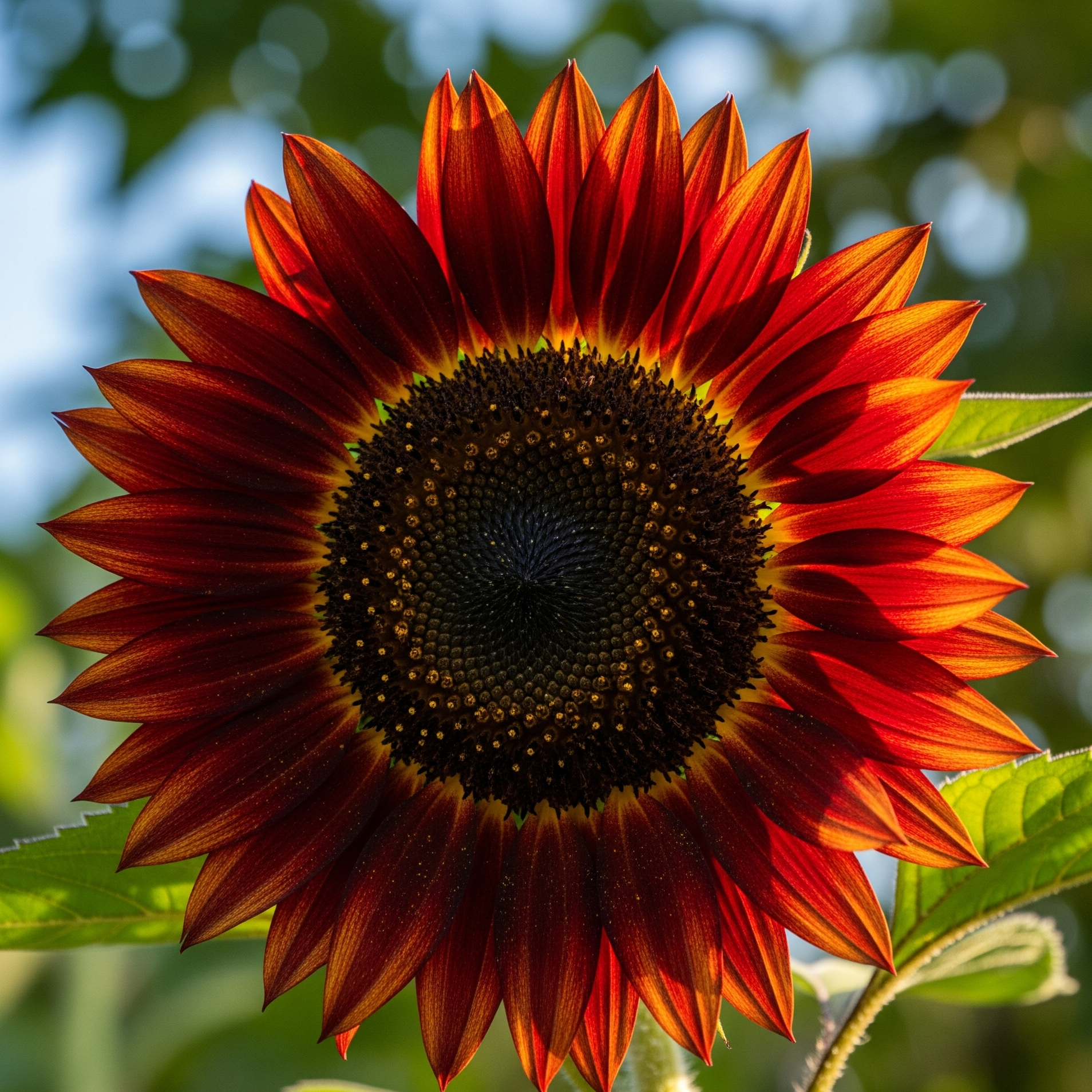 Girasole Rouge Royale – 30 semi – Rosso intenso, ornamentale, ideale per bouquet, vasi e giardini eleganti