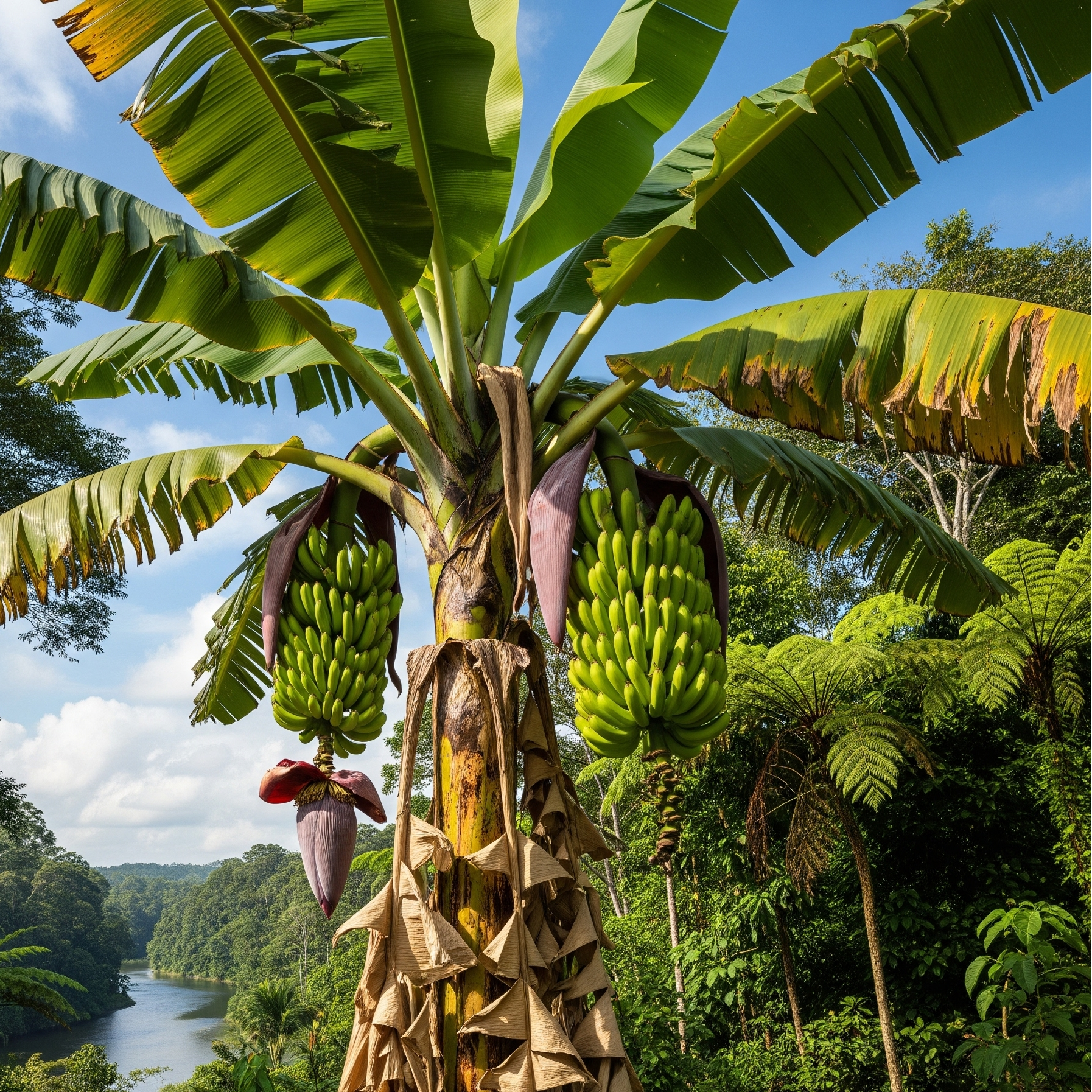 Musa Ingens – 10 Semi – Banana Gigante Rara, Pianta Tropicale Top, Alta Qualità, Frutti Enormi, Ideale per Climi Caldi, Non-GMO