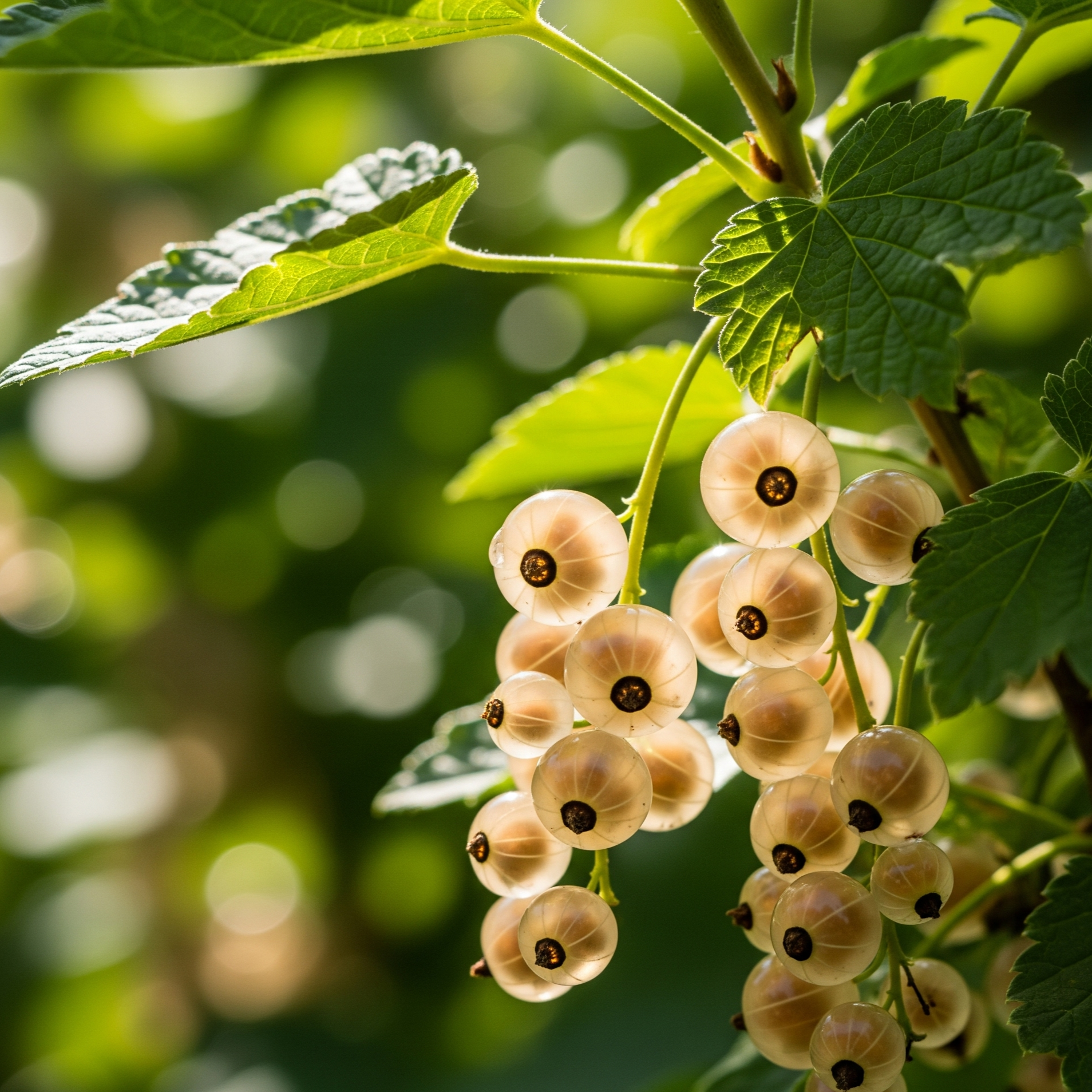 Ribes Bianco - Versailles – 30 Semi – Bacche Bianche Dolce-Acidule, Ideale per Marmellate e Consumo Fresco, Produttivo, Non-GMO