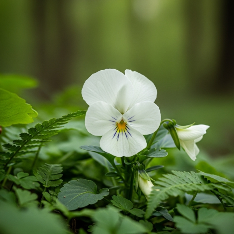 Viola del Pensiero Bianca – 30 Semi – Biennale, Aiuole Vasi, Grandi Fiori Bianchi, Stelo Robusto, Resistente Climi Rigidi.