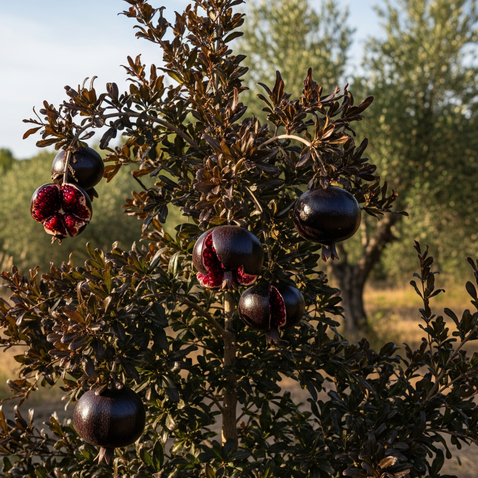 Melograno Nero Raro – 15 Semi – Alta Qualità, Pianta Ornamentale, Frutto Decorativo, Ideale per Giardino, Non-GMO - Botanis - Vendita semi online di piante rare